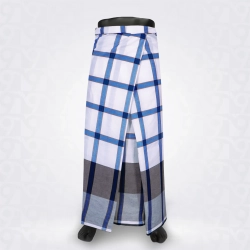 White Cyan Blue Musted Grey Cotton Lungi